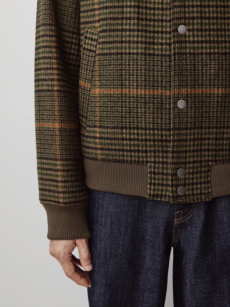 Veste en Laine Carreautée