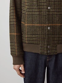 Veste en Laine Carreautée