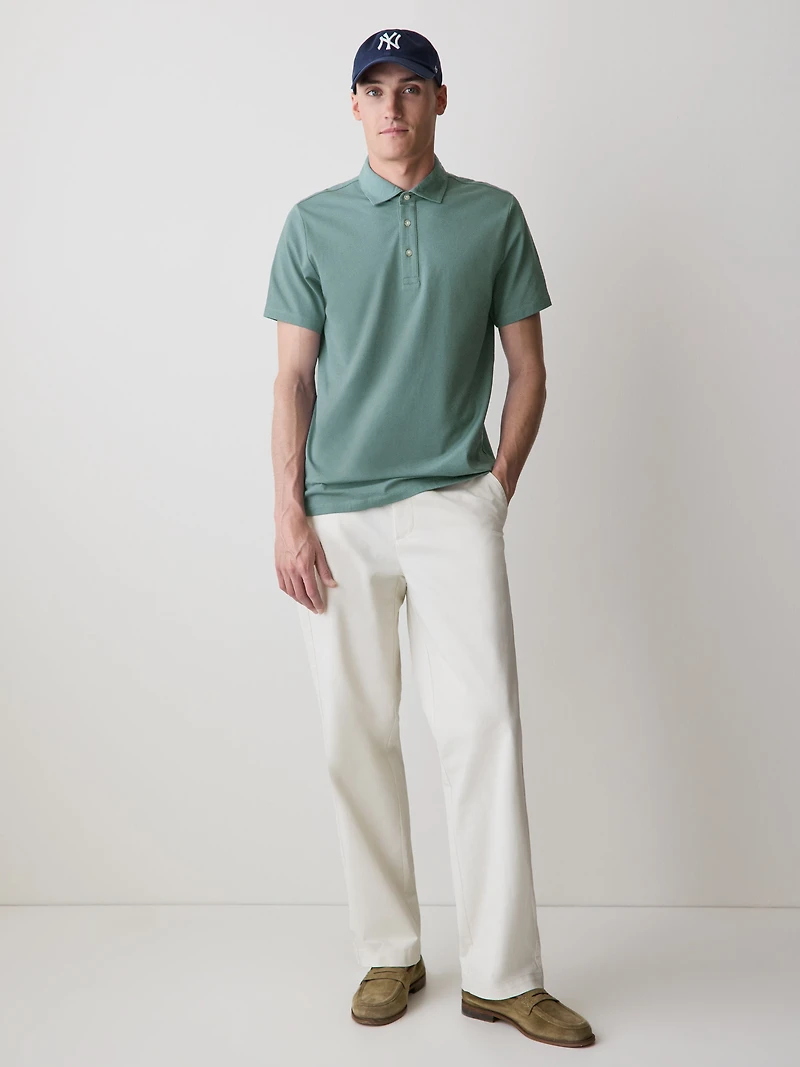 Polo à Manches Courtes en Coton Supima (R)