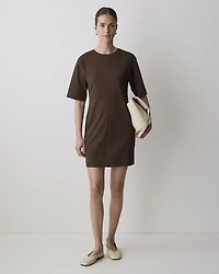 Short-Sleeve Crew-Neck Mini Dress