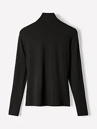 Long-Sleeve Mock-Neck Top
