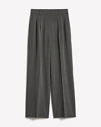 Pantalon à Taille Haute et Jambe Large