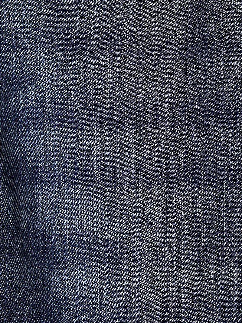 Jeans Skinny Bleu à Taille Mi-Haute