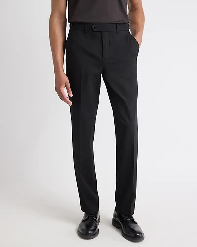 Black Tailored-Fit Essential Pant