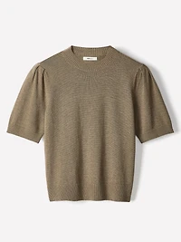 Short-Sleeve Crew-Neck Sweater
