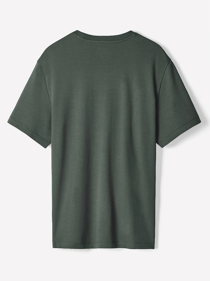 Solid Short-Sleeve Crew-Neck Tee
