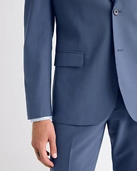 Slim-Fit Blue Wool-Blend Suit Blazer