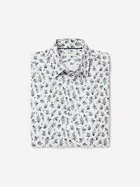 Chemise Habillée Satinée à Coupe Étroite Imprimé