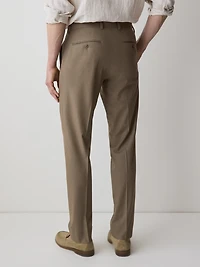 Pantalon de Complet Beige Foncé à Coupe Étroite