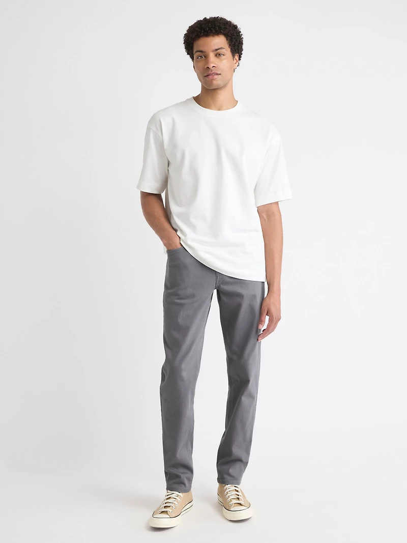 Pantalon en Denim à Coupe Étroite