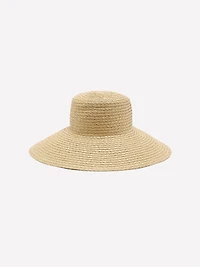 Straw Hat with Wide Brim