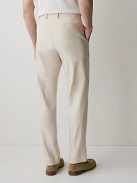 Tailored-Fit Linen Suit Pant