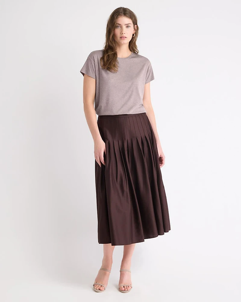 Silk-Blend Boxy Knit Top