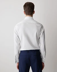 White Tailored-Fit Tuxedo Shirt with French Cuffs