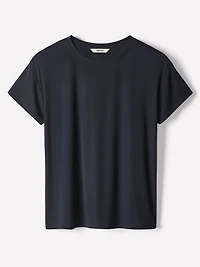 Silk-Blend Boxy Knit Top