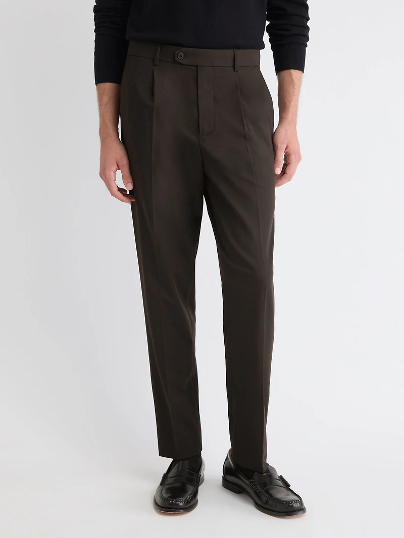 Pantalon Habillé à Jambe Fuselée Plissée