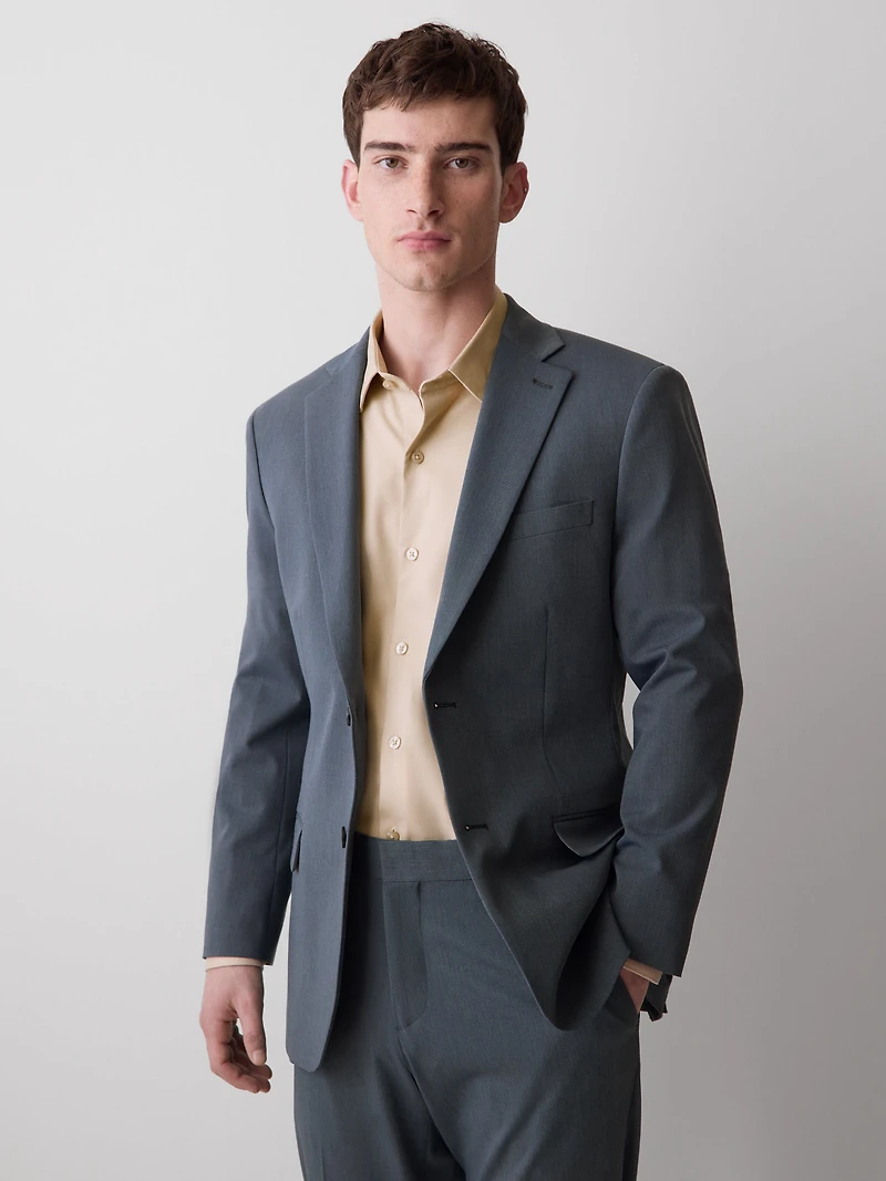 Slim-Fit Blue Suit Blazer