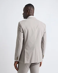 Slim-Fit Taupe Suit Blazer
