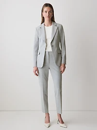 One-Button Fitted Blazer