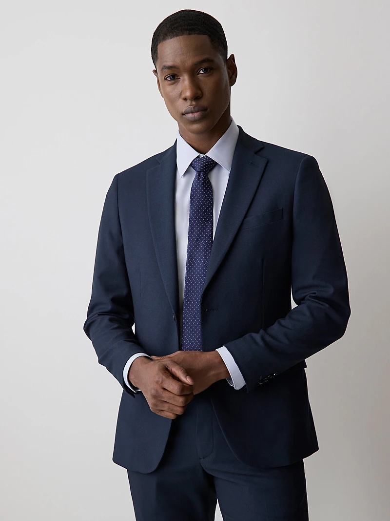 Veston de Complet Essentiel Coupe Étroite Marine