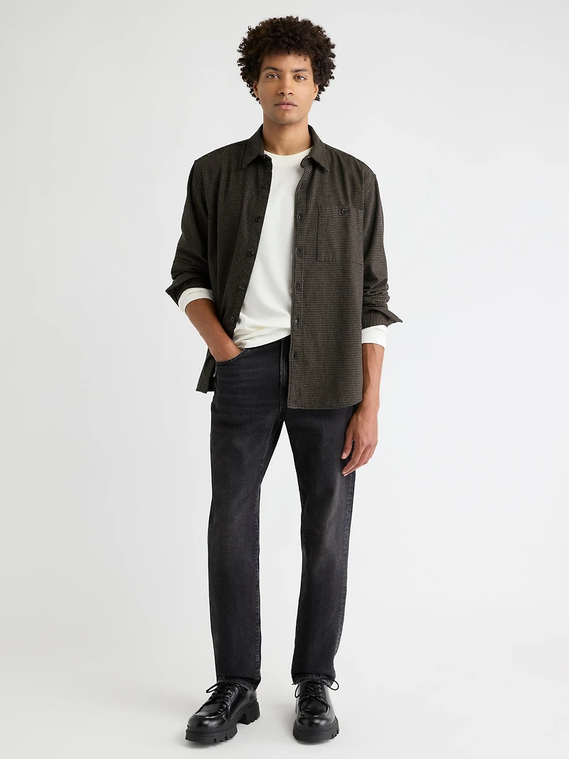 Surchemise à Motif Pied-de-Poule