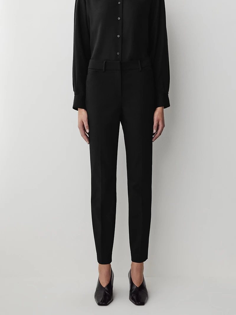 Pantalon Indispensable Coupe Signature Cheville à Jambe Étroite et Taille Mi-Haute