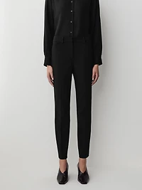 Pantalon Indispensable Coupe Signature Cheville à Jambe Étroite et Taille Mi-Haute