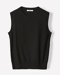Sleeveless Scoop-Neck Sweater