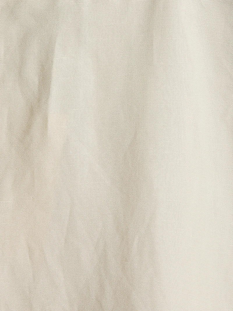 Pantalon en Sergé à Jambe Ballon et Taille Haute