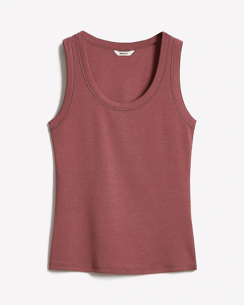 Scoop-Neck Cami with Wide Straps
