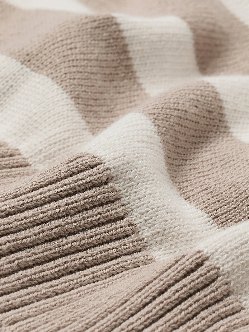 Veste en Tricot Sans Manches à Col Rond