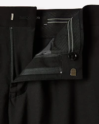 Pantalon Essentiel à Coupe Ajustée en Mélange de Laine