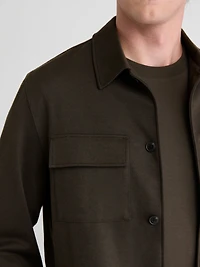 Chocolate Shacket with Chest Pockets