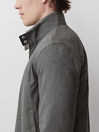 Brushed-Knit Milkman Jacket with Pockets