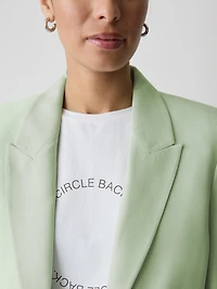 Relaxed-Fit One-Button Blazer
