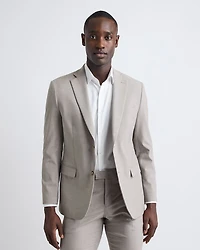 Slim-Fit Taupe Suit Blazer