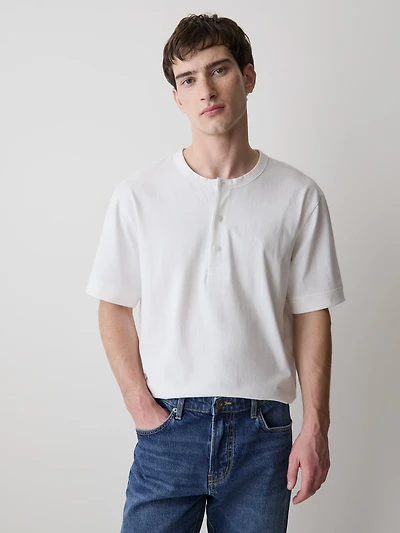 Short-Sleeve Henley T-Shirt