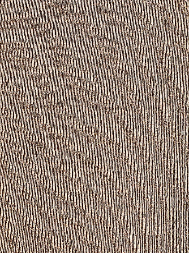 T-Shirt Ajusté à Manches aux Coudes et Col Rond