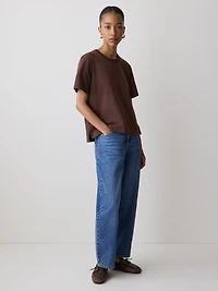 Short-Sleeve Cotton Basic Tee