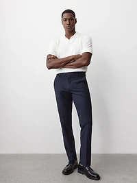 Slim-Fit Textured Dress Pant