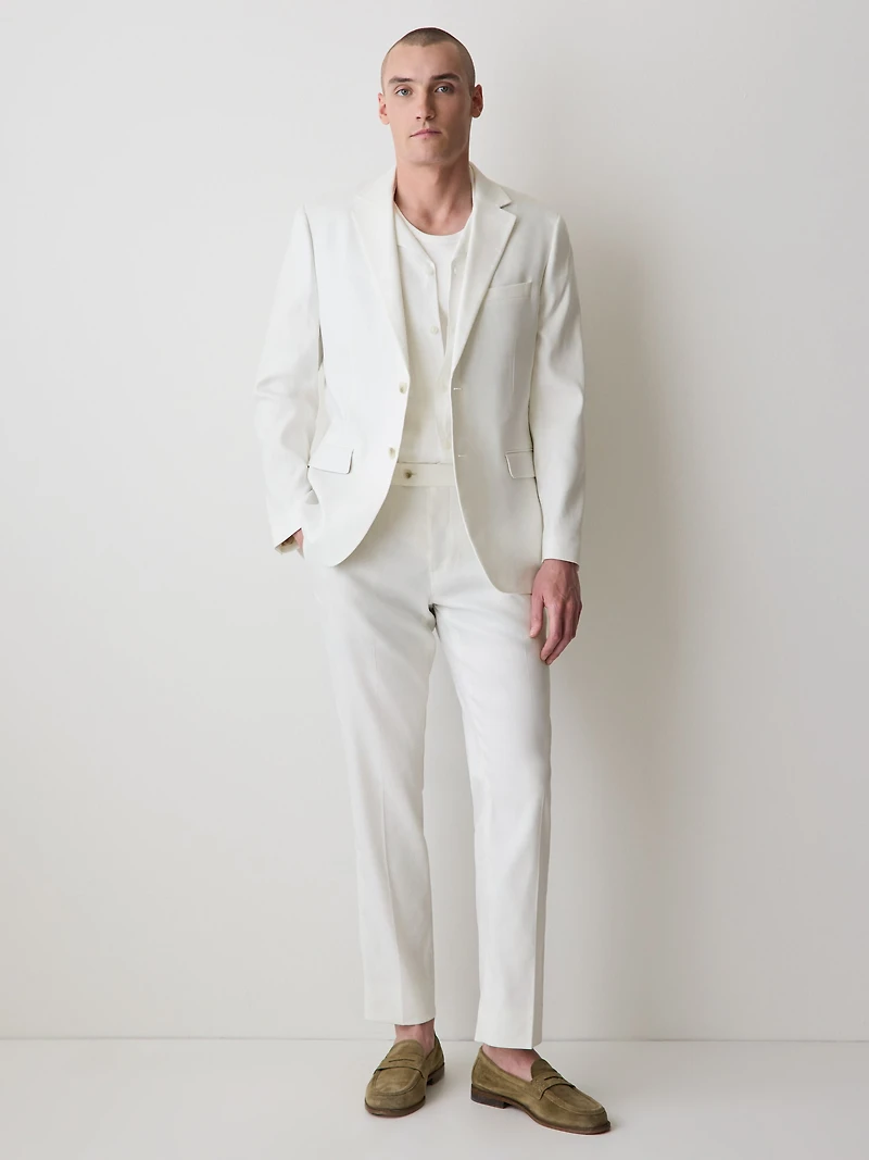 Tailored-Fit Linen Suit Pant