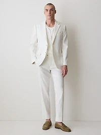 Tailored-Fit Linen Suit Pant