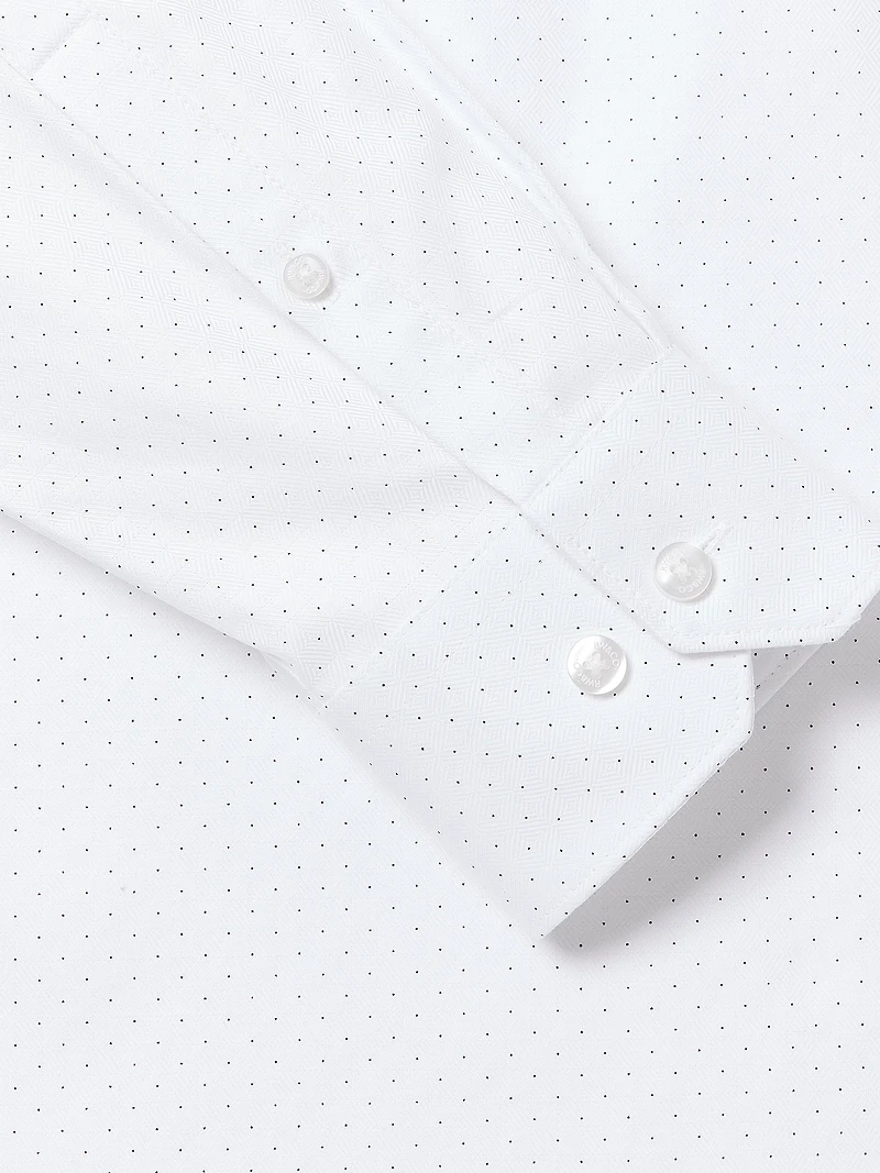 Chemise Habillée à Coupe Régulière Pois