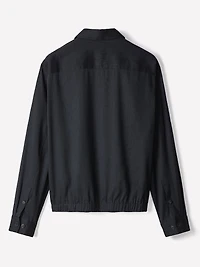 Linen-Blend Milkman Jacket