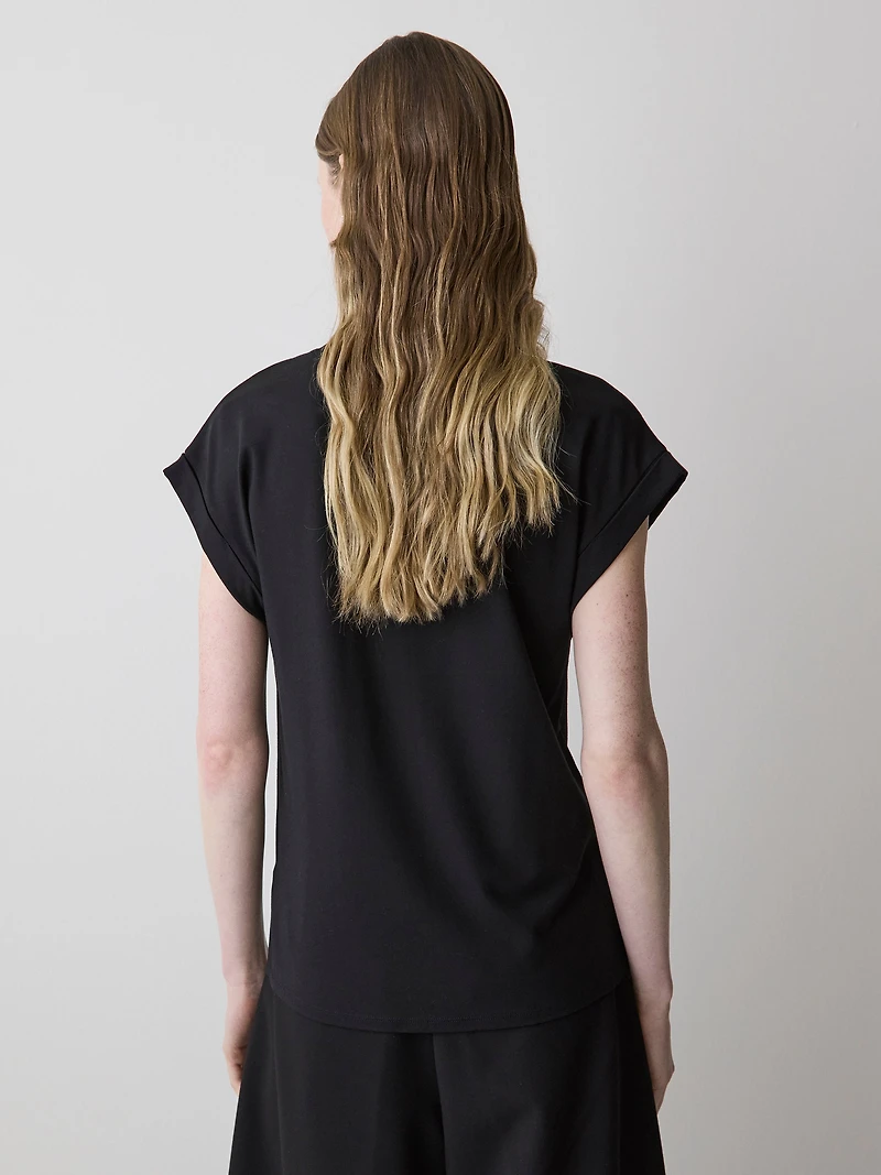 Extended-Sleeve Crew-Neck Tee