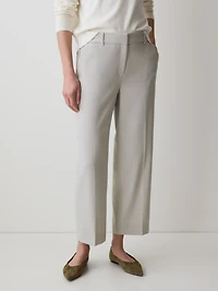 Pantalon Court à Taille Mi-Haute et Jambe Droite