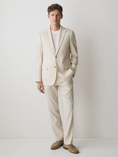 Tailored Fit Stretch Linen Blazer