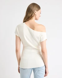 Long Asymmetrical Draped Sweater