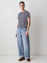 Short-Sleeve Crew-Neck Boxy Tee