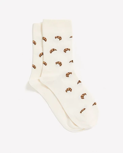 Crew Socks with Croissants